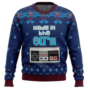 Nintendo made in the 80s Gifts For Family Holiday Christmas Ugly Sweater