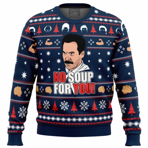 No Soup For You Seinfeld Gifts For Family Holiday Christmas Ugly Sweater