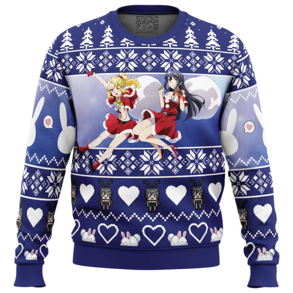 Nodoka And Mai Rascal Does Not Dream of Bunny Girl Senpai Gifts For Family Holiday Christmas Ugly Sweater