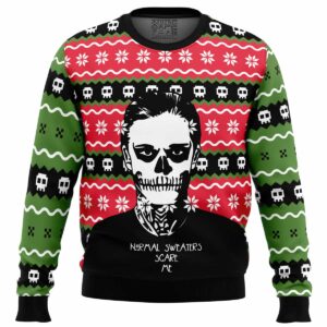 Normal Sweaters Scare Me American Horror Story Gifts For Family Holiday Christmas Ugly Sweater