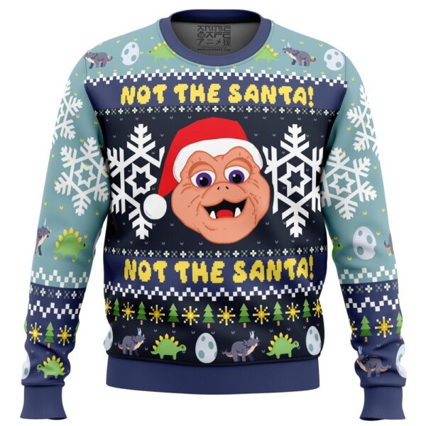 Not the Santa Dinosaurs Gifts For Family Holiday Christmas Ugly Sweater