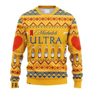 Novelty Michelob Ultra Christmas Best Holiday Christmas Ugly Sweater Gifts For Family