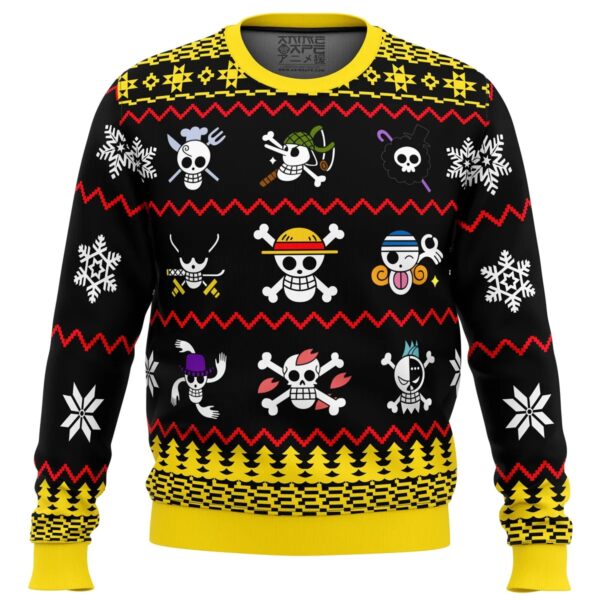 OP Pirates OP Pirates Flags Gifts For Family Holiday Christmas Ugly Sweater