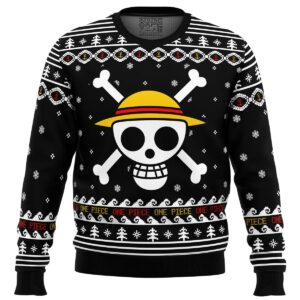 OP Pirates Straw Hat Pirates Christmas Gifts For Family Holiday Christmas Ugly Sweater