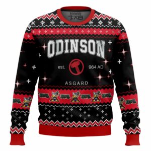 Odinson Thor Marvel Best Holiday Christmas Ugly Sweater Gifts For Family