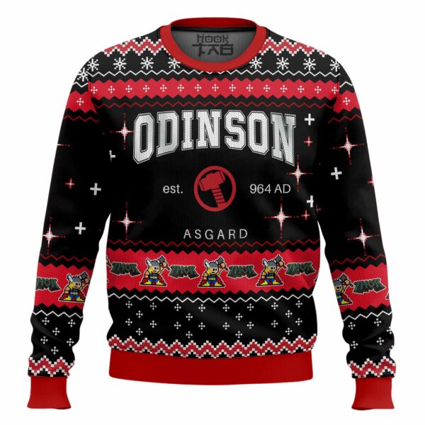 Odinson Thor Marvel Best Holiday Christmas Ugly Sweater Gifts For Family