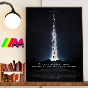 Official 10th Anniversary Imax Exclusive Limited Engagement Poster Interstellar Of Christopher Nolan Wall Art Poster Canvas