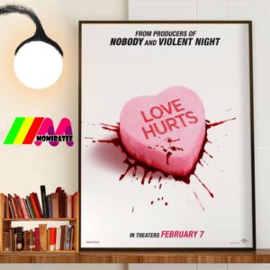 Official Poster Love Hurts From Producers Of Nobody And Violent Night Wall Art Poster Canvas