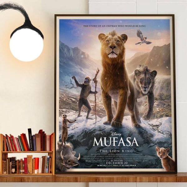 Official Poster Mufasa The Lion King Of Disney The Story Of An Orphan Who Would Be King Home Decor Poster Canvas