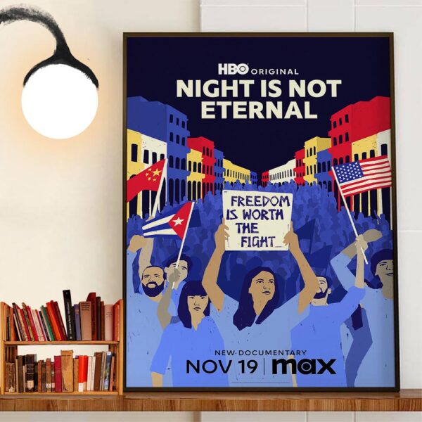 Official Poster Night Is Not Eternal Freedom Is Worth The Fight Release November 19th 2024 Home Decor Poster Canvas