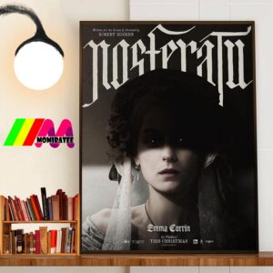 Official Poster Nosfetatu Directed By Robert Eggers With Starring Emma Corrin Wall Art Poster Canvas