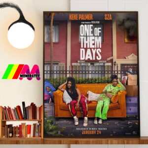 Official Poster One Of Them Days With Keke Palmer And SZA Wall Art Poster Canvas