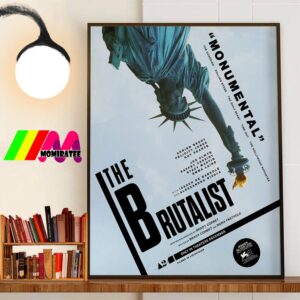 Official Poster The Brutalist Monumental Of Brady Corbet Wall Art Poster Canvas