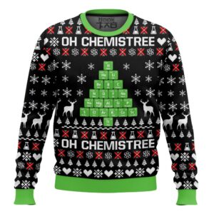 Oh Chemistry Funny Best Gifts For Family For Holiday Christmas Ugly Sweater