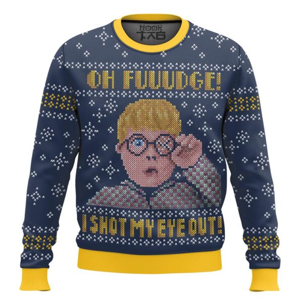 Oh Fuuudge I Shot My Eye Out A Christmas Story Best Holiday Christmas Ugly Sweater Gifts For Family