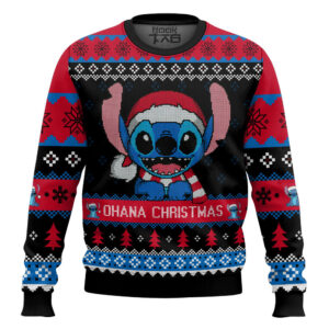 Ohana Christmas Lilo and Stitch Best Holiday Christmas Ugly Sweater Gifts For Family