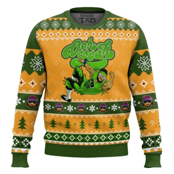 Oooh yeah Macho Man Best Holiday Christmas Ugly Sweater Gifts For Family