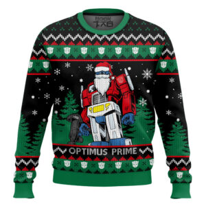 Optimus Prime Transformers Best Holiday Christmas Ugly Sweater Gifts For Family