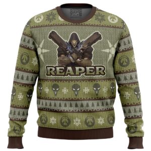 Overwatch The Reaper Gifts For Family Holiday Christmas Ugly Sweater