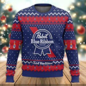 Pabst Blue Ribbon Christmas Best Holiday Christmas Ugly Sweater Gifts For Family