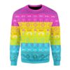 Pansexual Pride Flag Gifts For Family Holiday Christmas Ugly Sweater