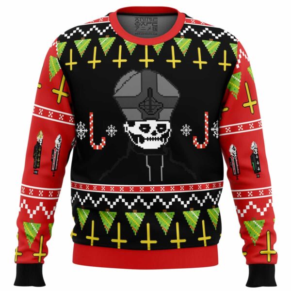 Papa Emeritus Gifts For Family Holiday Christmas Ugly Sweater