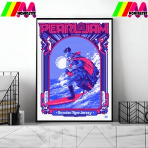 Pearl Jam Show At Freedom Mortgage Pavilion Camden NJ On September 14th 2022 Home Decor Poster Canvas