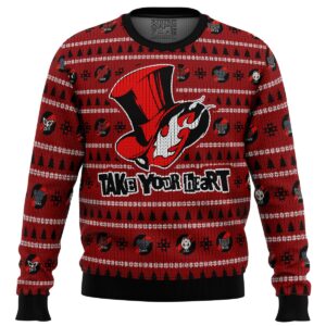 Persona 5 Take Your Heart Gifts For Family Holiday Christmas Ugly Sweater