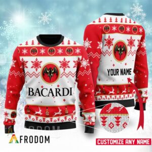 Personalized Bacardi Knitted Sweater Gift For Xmas