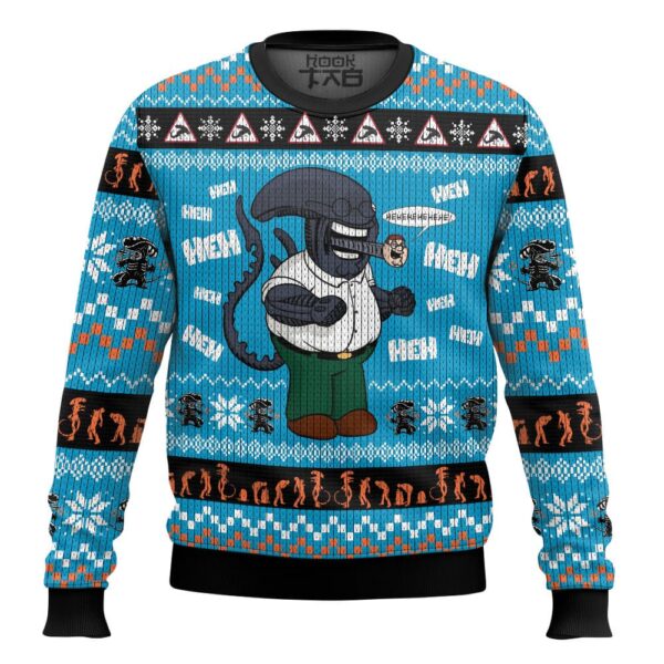 Peter x Xeno Meme Best Holiday Christmas Ugly Sweater Gifts For Family