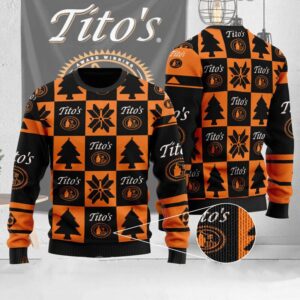 Pine Tito?s Handmade Vodka Gifts For Family Holiday Christmas Ugly Sweater