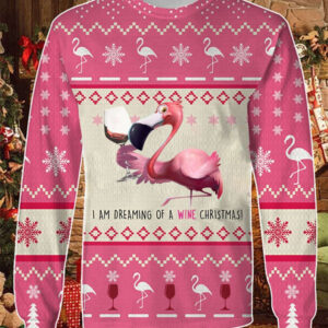 Pink Flamingo Gifts For Family Holiday Christmas Ugly Sweater