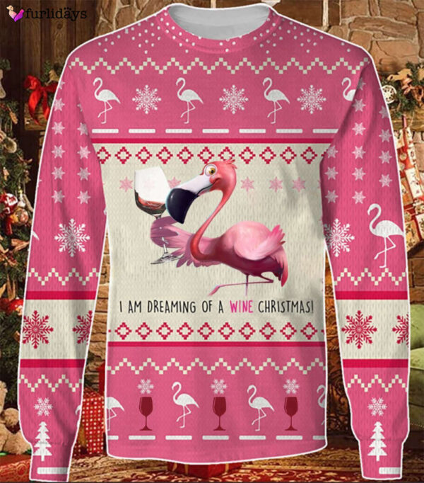 Pink Flamingo Gifts For Family Holiday Christmas Ugly Sweater