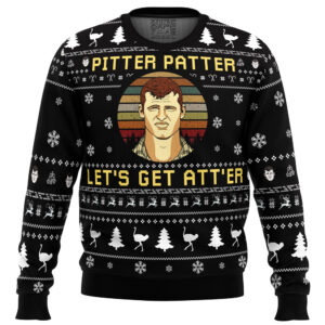 Pitter Patter Lets Get At’er Letterkenny Gifts For Family Holiday Christmas Ugly Sweater