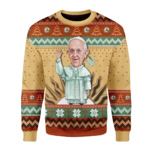 Pope Francis Best Gifts For Family For Holiday Christmas Ugly Sweater