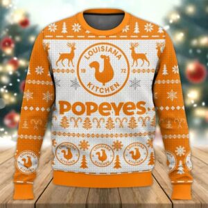 Popeyes Christmas Gifts For Family Holiday Christmas Ugly Sweater