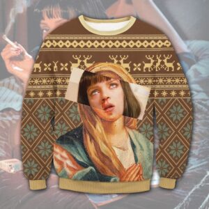 Pulp Fiction Best Holiday Christmas Ugly Sweater Gifts For Family