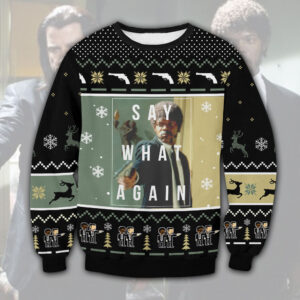 Pulp Fiction mens Classic Gifts For Family Holiday Christmas Ugly Sweater