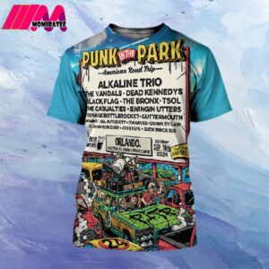 Punk In The Park American Road Trip Takes Place On September 14 2024 At The Central Florida Fairgrounds In Orlando Florida All Over Print Shirt