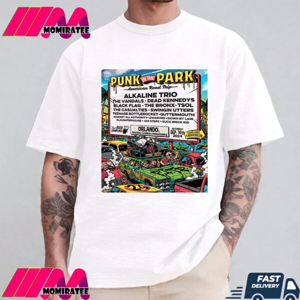 Punk In The Park American Road Trip Takes Place On September 14 2024 At The Central Florida Fairgrounds In Orlando Florida Unisex T Shirt