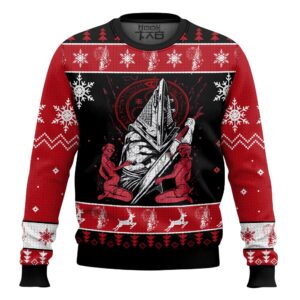 Pyramid Head Silent Hill Best Holiday Christmas Ugly Sweater Gifts For Family