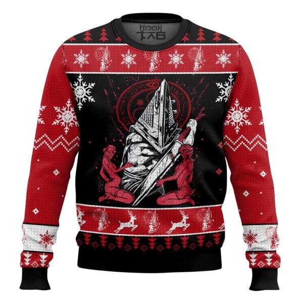 Pyramid Head Silent Hill Best Holiday Christmas Ugly Sweater Gifts For Family