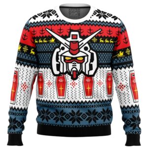 RX 78 Gundam Gifts For Family Holiday Christmas Ugly Sweater