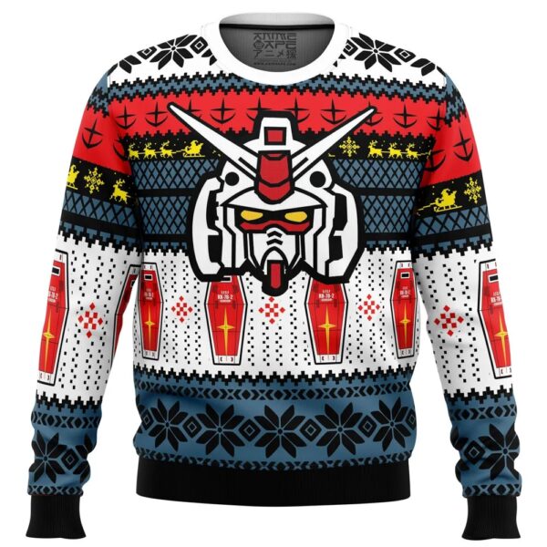 RX 78 Gundam Gifts For Family Holiday Christmas Ugly Sweater