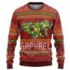 Raphael TMNT Ugly Christmas New Style Custom Name Best Holiday Christmas Ugly Sweater Gifts For Family