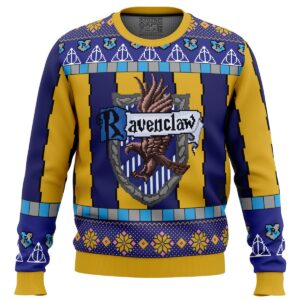 Ravenclaw Harry Potter Gifts For Family Holiday Christmas Ugly Sweater