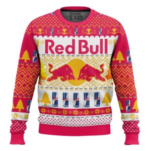 Red Bull Best Holiday Christmas Ugly Sweater Gifts For Family