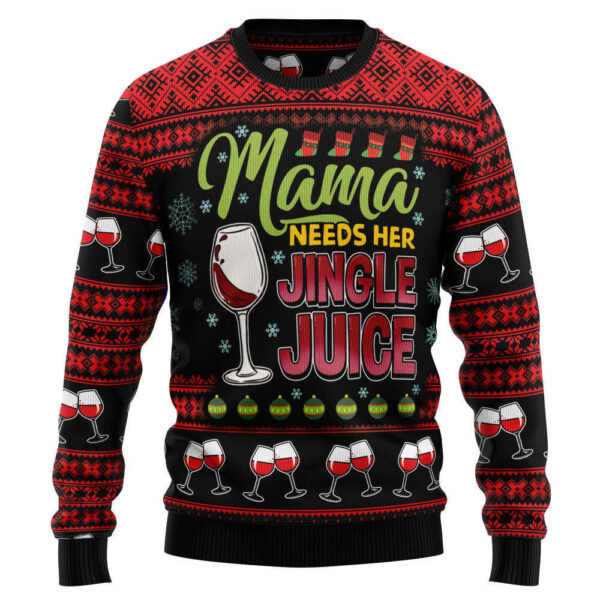 Red Wine Mama Christmas Gifts For Family Holiday Christmas Ugly Sweater