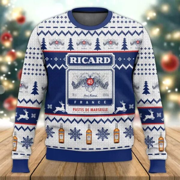 Ricard Gifts For Family Holiday Christmas Ugly Sweater