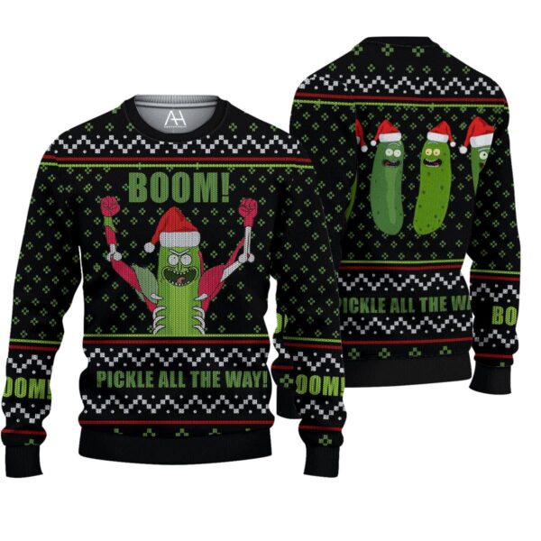 Rick And Morty Best Holiday Christmas Ugly Sweater Gifts For Family